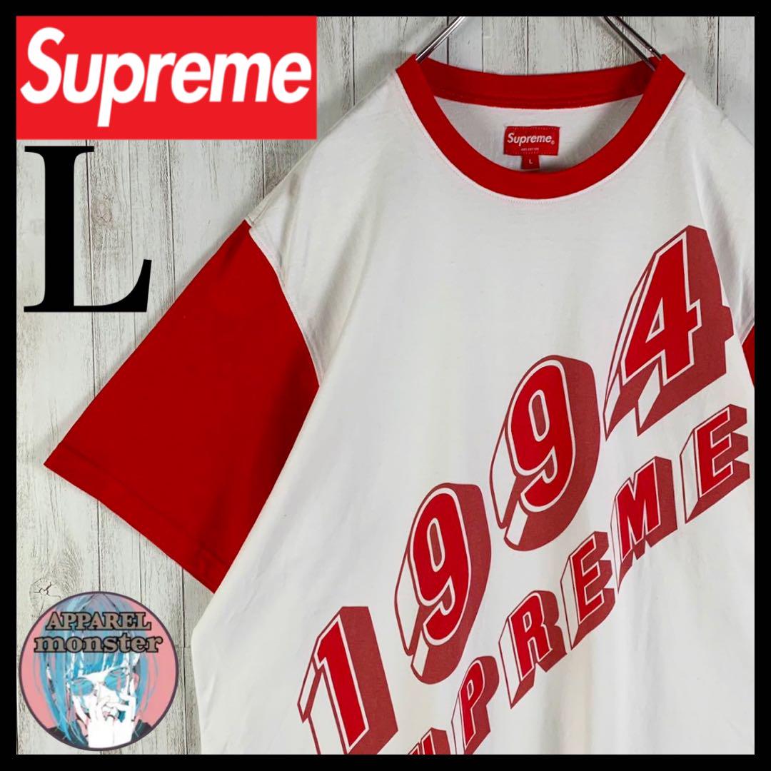 【超希少カラー】シュプリーム Lサイズ 即完売モデル 希少 リンガーシャツ