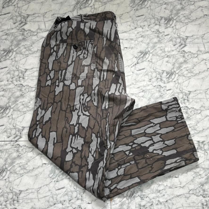 古着 トレバークカモパンツ 迷彩柄 カモ柄 総柄 TALONジップ SIZE