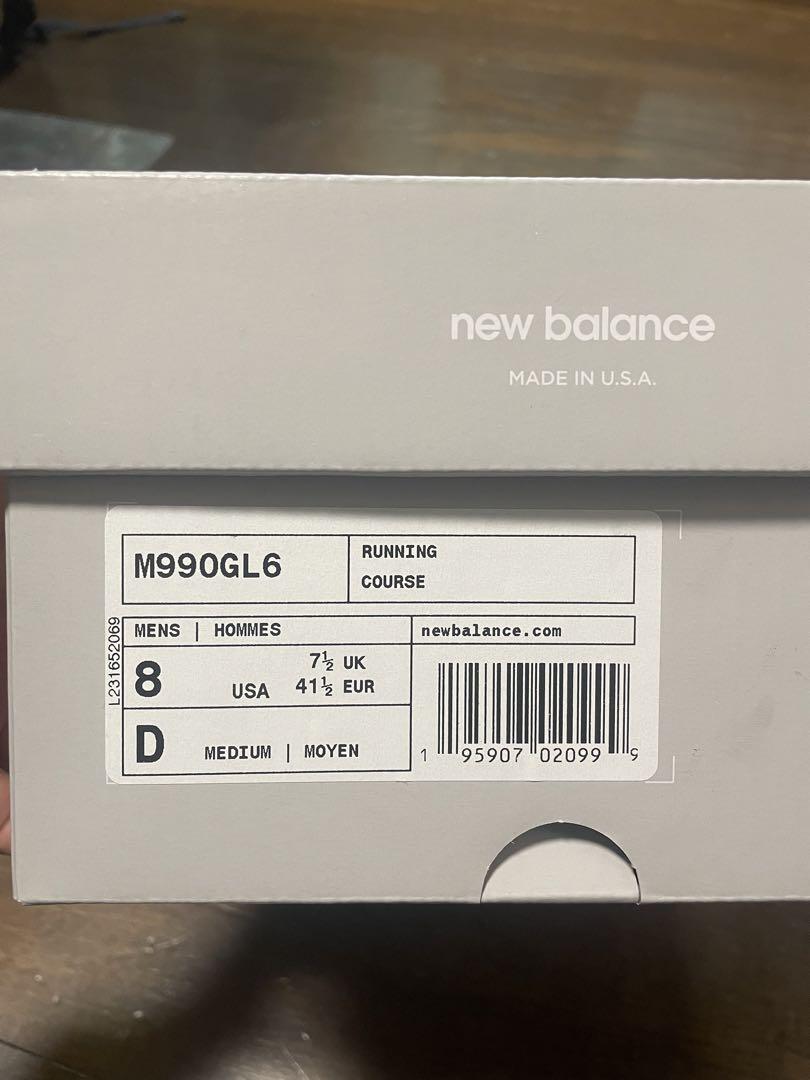 ニューバランスnew balance M990GL6  V6 新品26cm