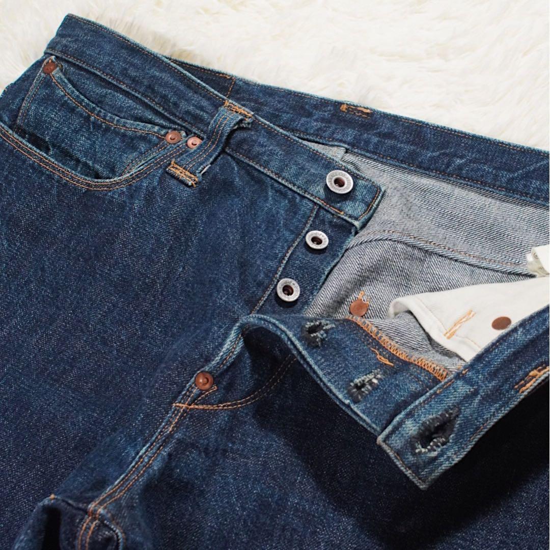 濃紺《STEVENSON OVERALL》747RXX(W31)セルビッチ 緑耳