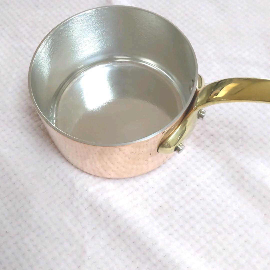 真鍮柄 片手鍋 深型