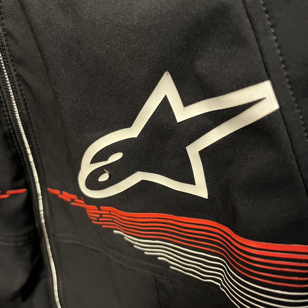 Alpinestars レザー バイクジャケット 黒/白/赤