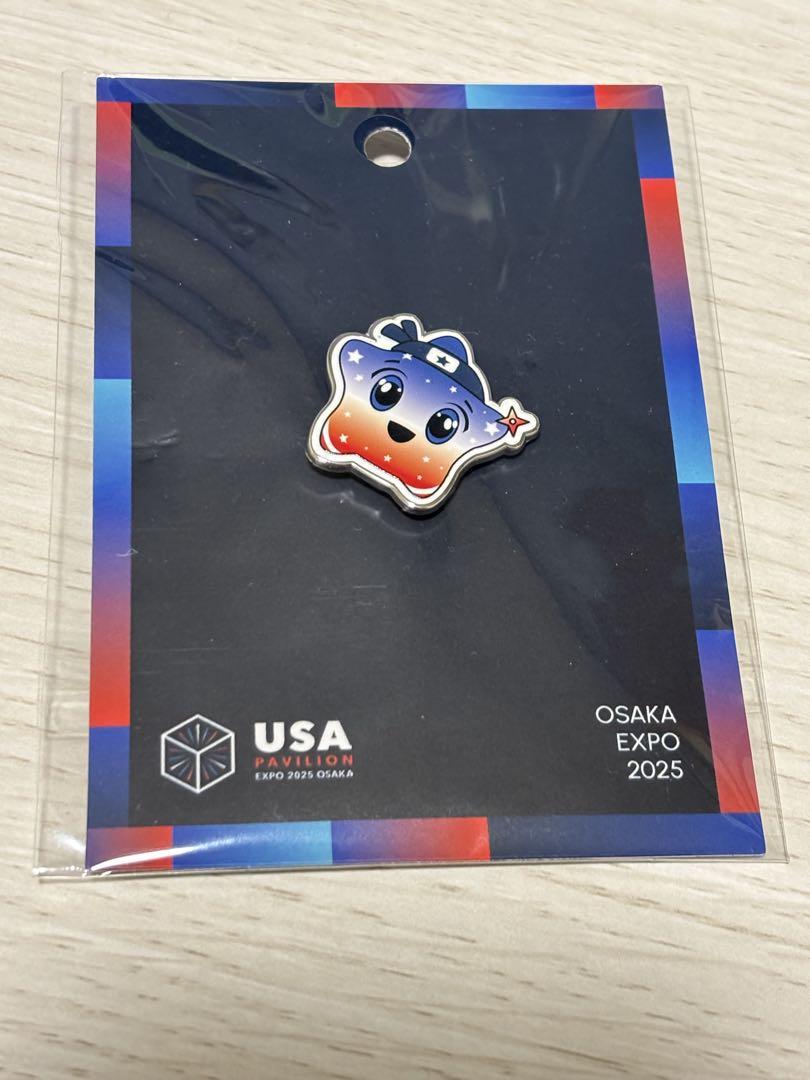 未使用品】万博EXPO2025 アメリカ館限定 スパーク ピンバッジ