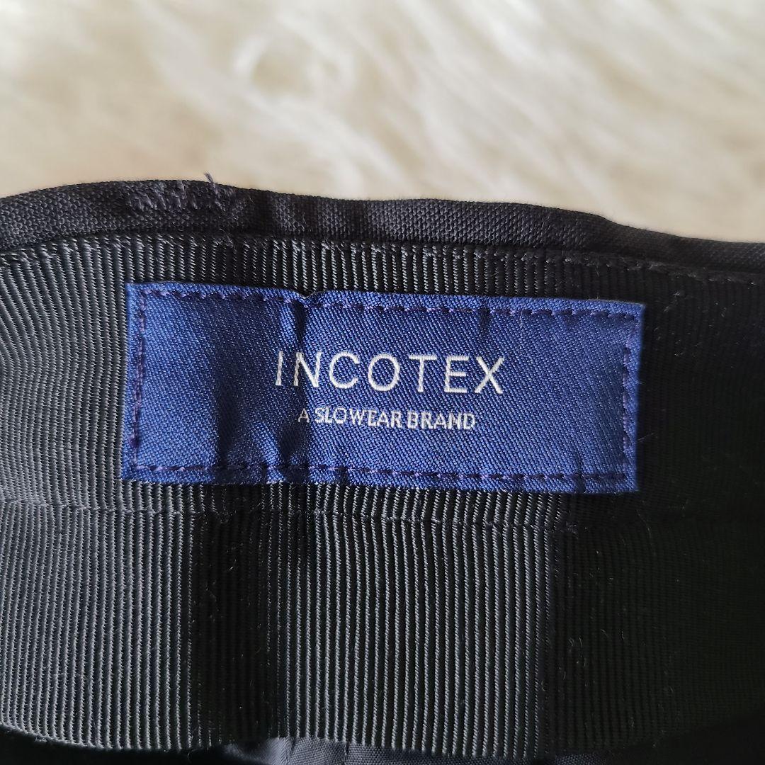 【極美品・現行】INCOTEX トロピカルウール ノープリーツ パンツ S