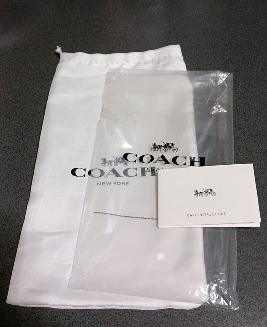 ◆未使用新品◆COACH ブラック 長財布 保存袋付き