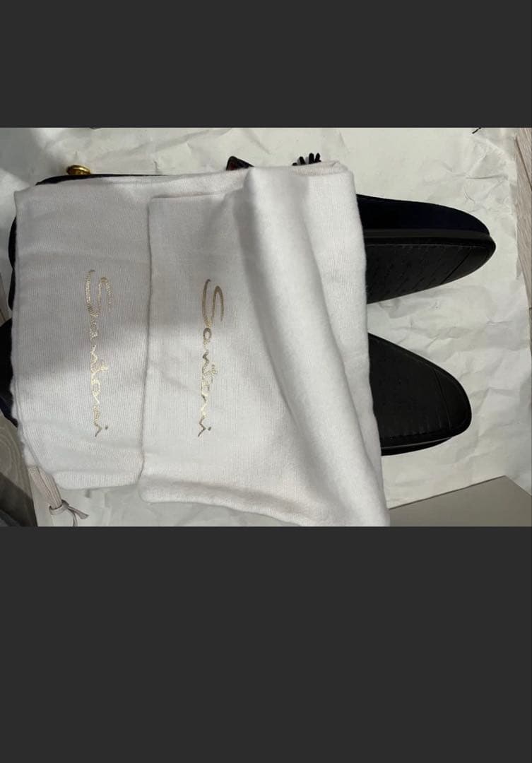 Santoni 9スエード タッセルローファー