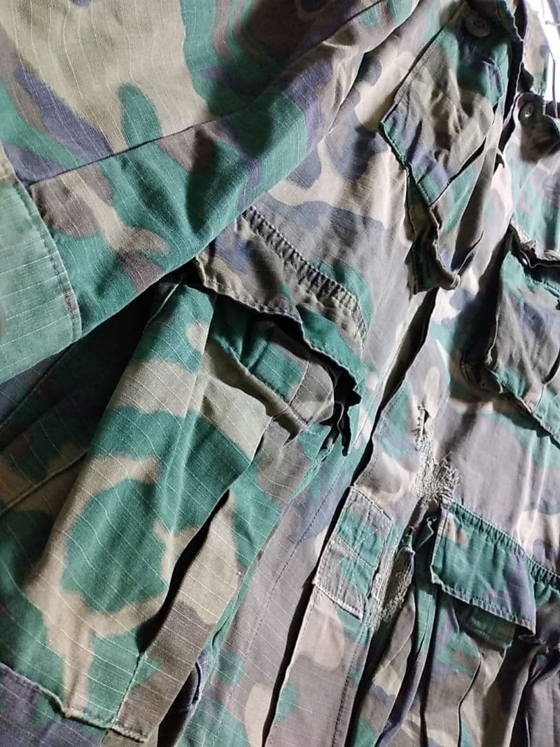 70s 米軍 USMCジャングルファティーグ移行期 ERDL迷彩×LC-1迷彩