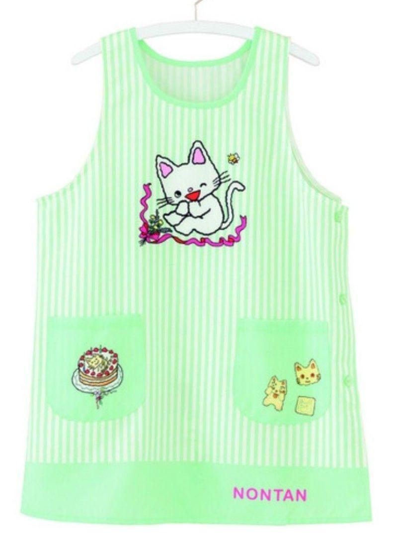 学研　ノンタン　おたんじょうびエプロン　ミントブルー