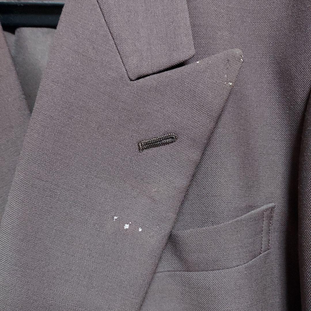 品質が HOMME-SAPE ダブルブレストスーツ ブラウン スーツ