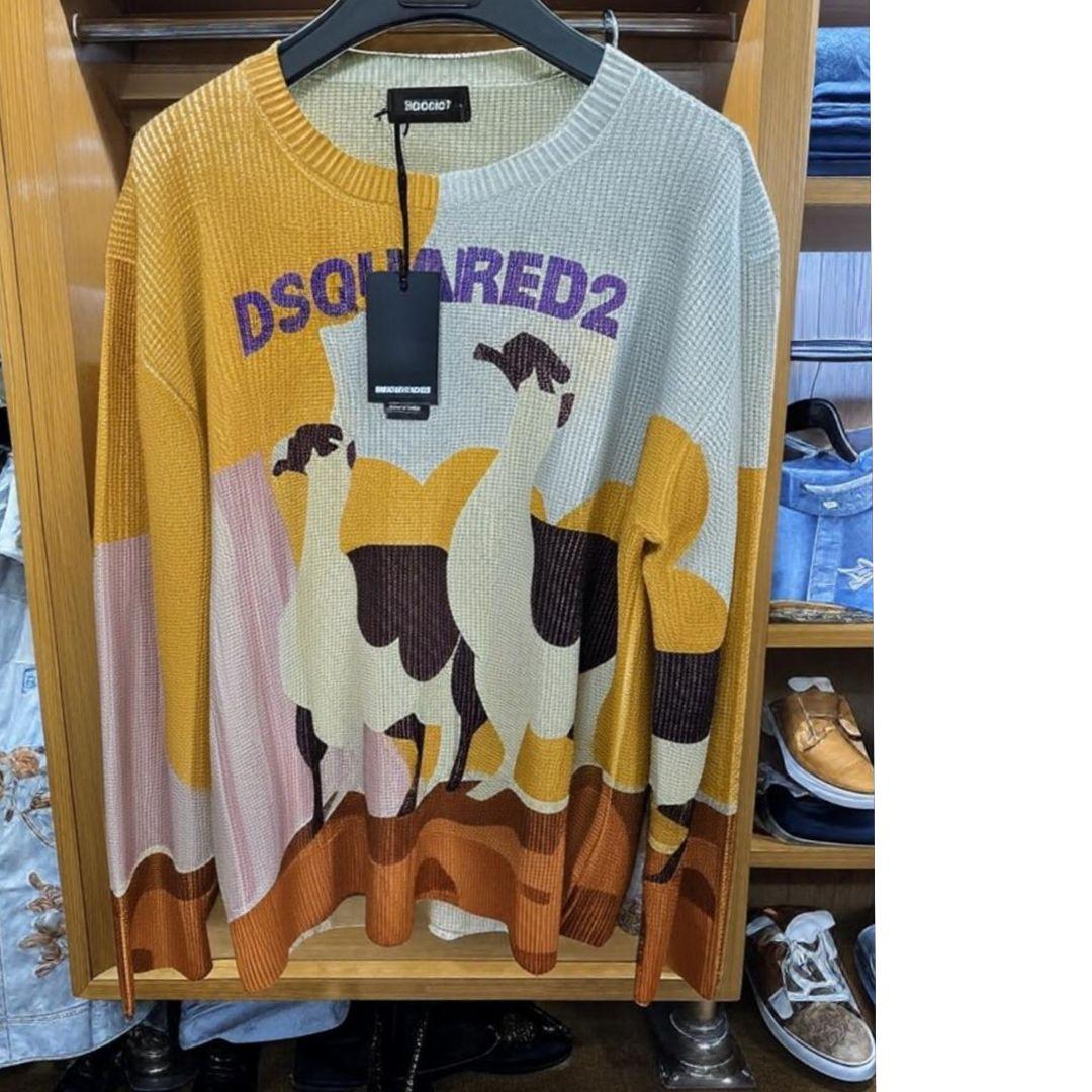 SizeXXL ディースクエアード カウニットセーターXL LL DSQUARED2