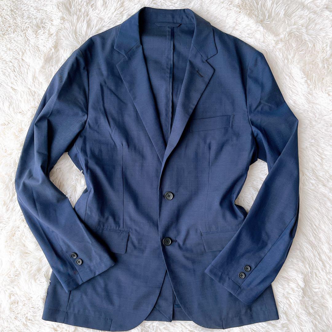 美品✨グリーンレーベルリラクシング スーツ ウォッシャブル ストレッチ ネイビー