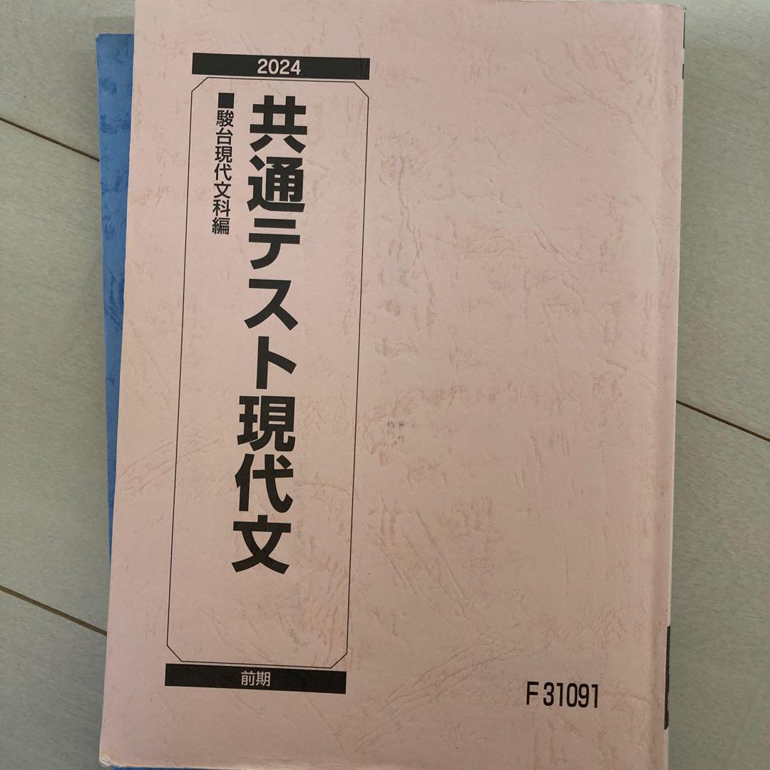 駿台市ヶ谷医系国公立EXコース2024/2025共通テスト現代文漢語現代
