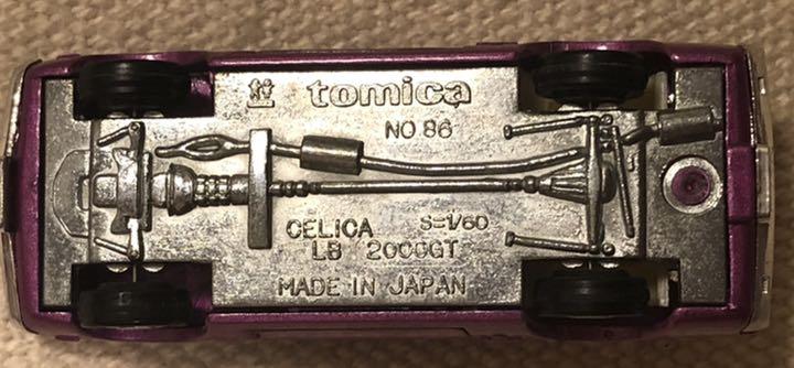 日本製トミカNO.86 セリカLB 2000GT ミニカー TOMICA