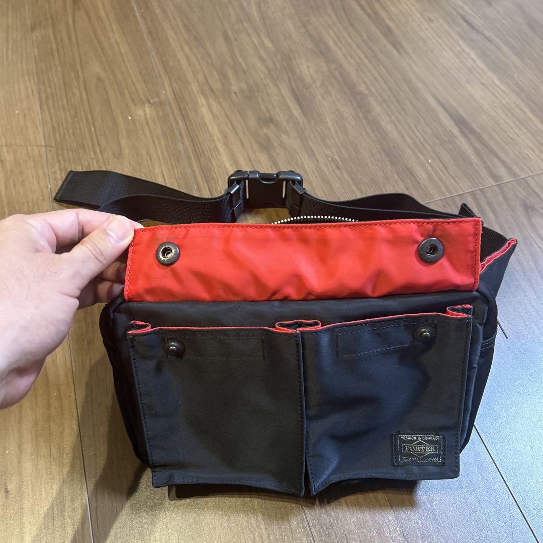 【良品】PORTER ポーター エルファイン ウエストバッグ