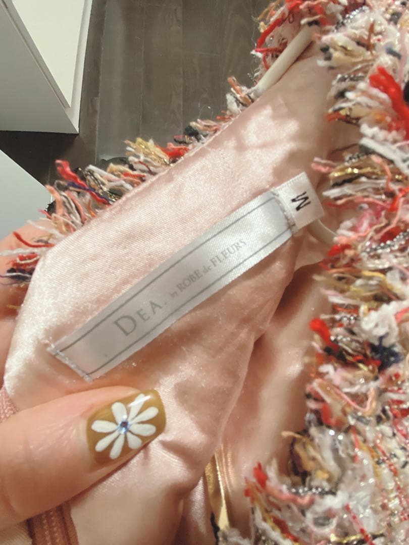 ツイードドレスM