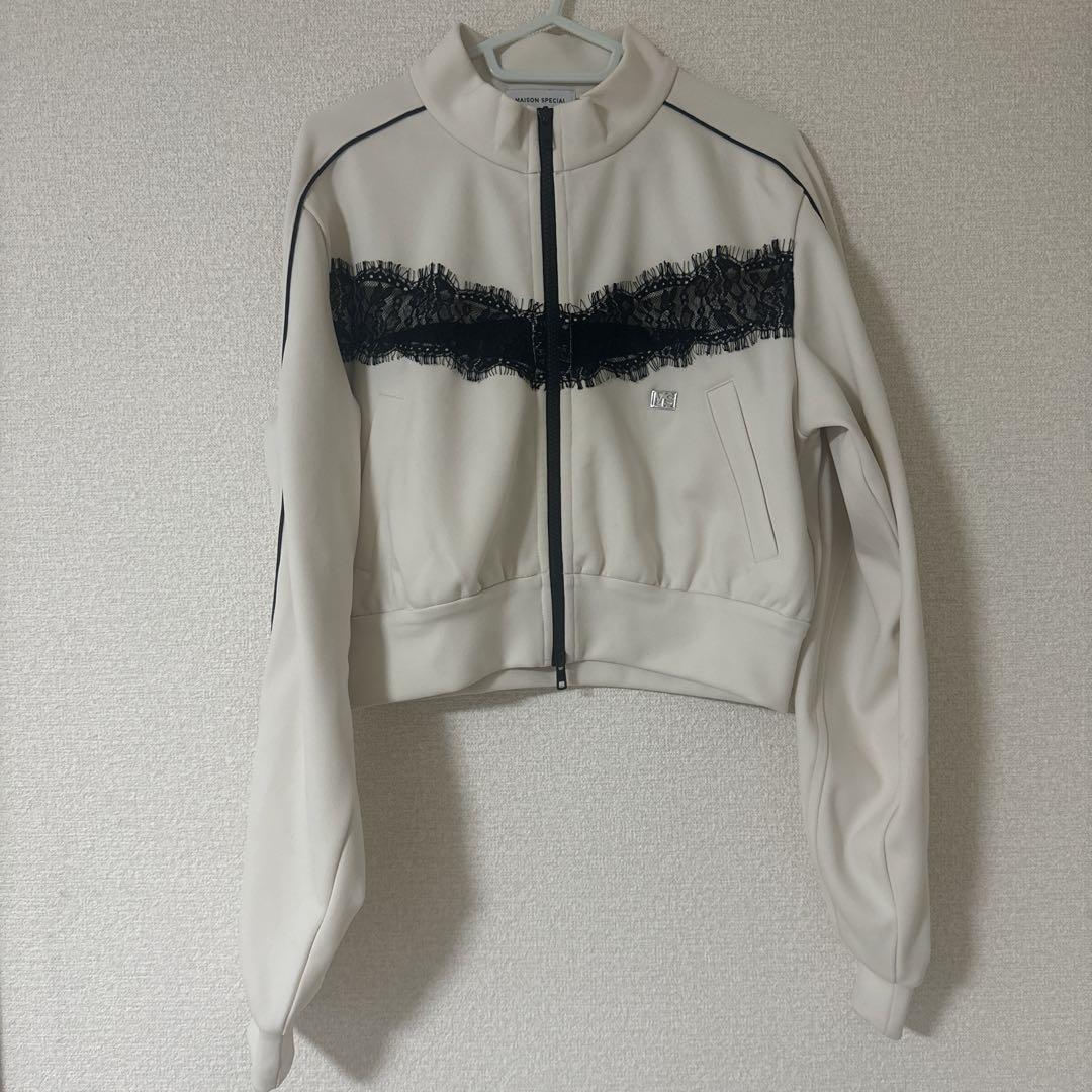 値下げ】maison special レースドッキングジャージトップス
