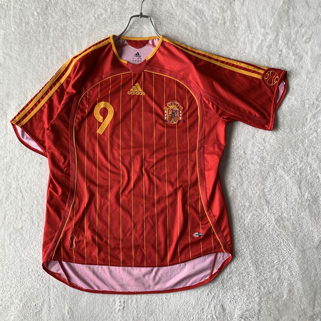激安特価 美品 スペイン代表 9 トーレス ユニフォーム adidas 2006W杯 ウェア