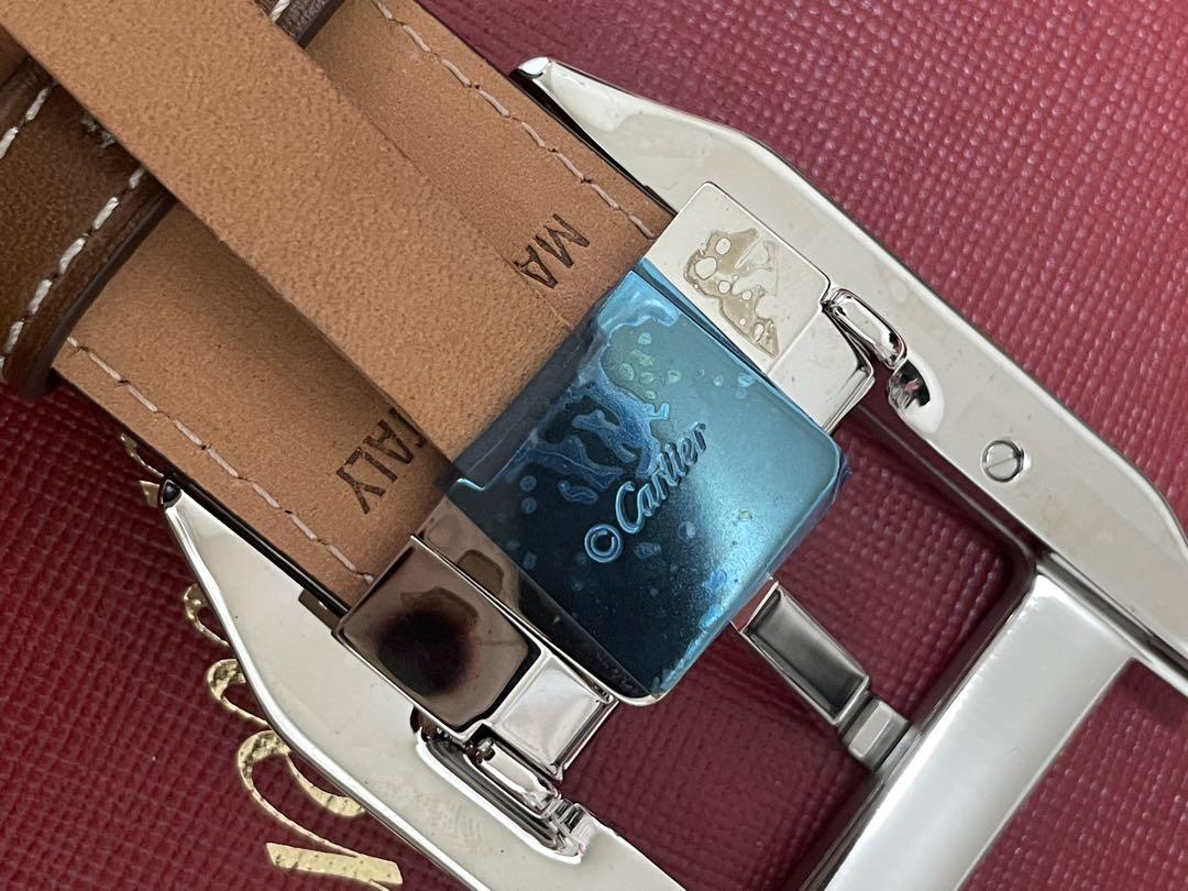 【未使用】Cartier カルティエ　サントス　ベルト　メンズ　ブラウン