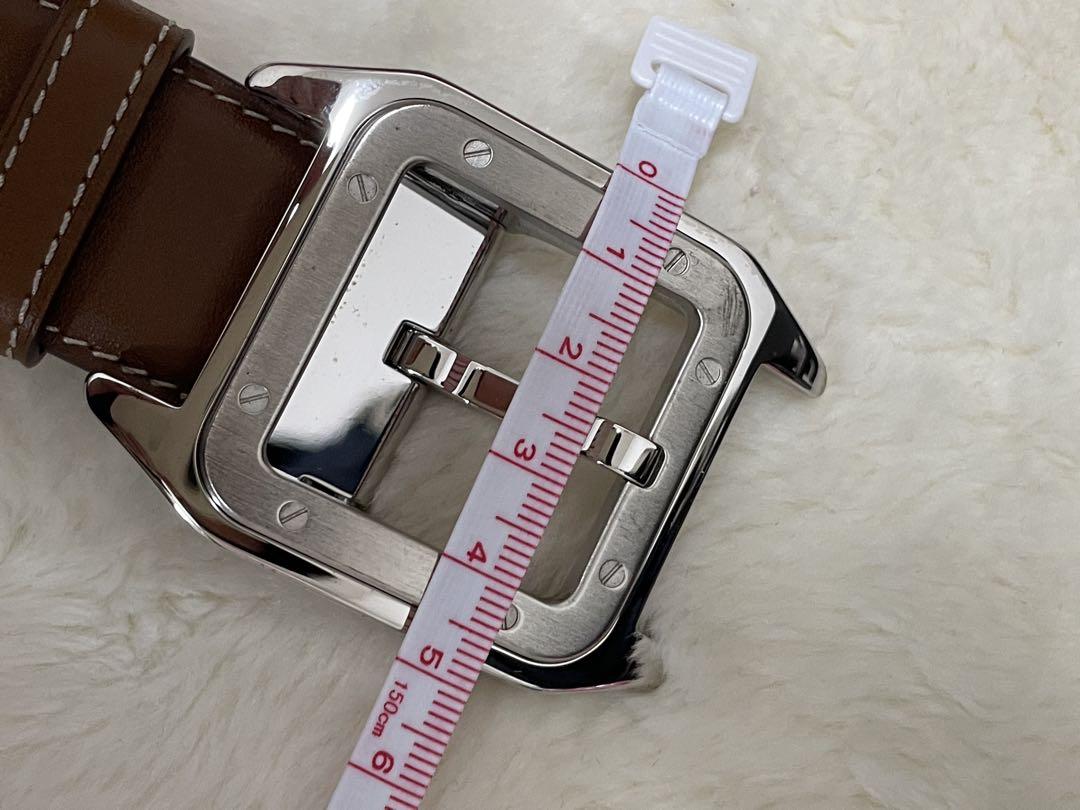 【未使用】Cartier カルティエ　サントス　ベルト　メンズ　ブラウン