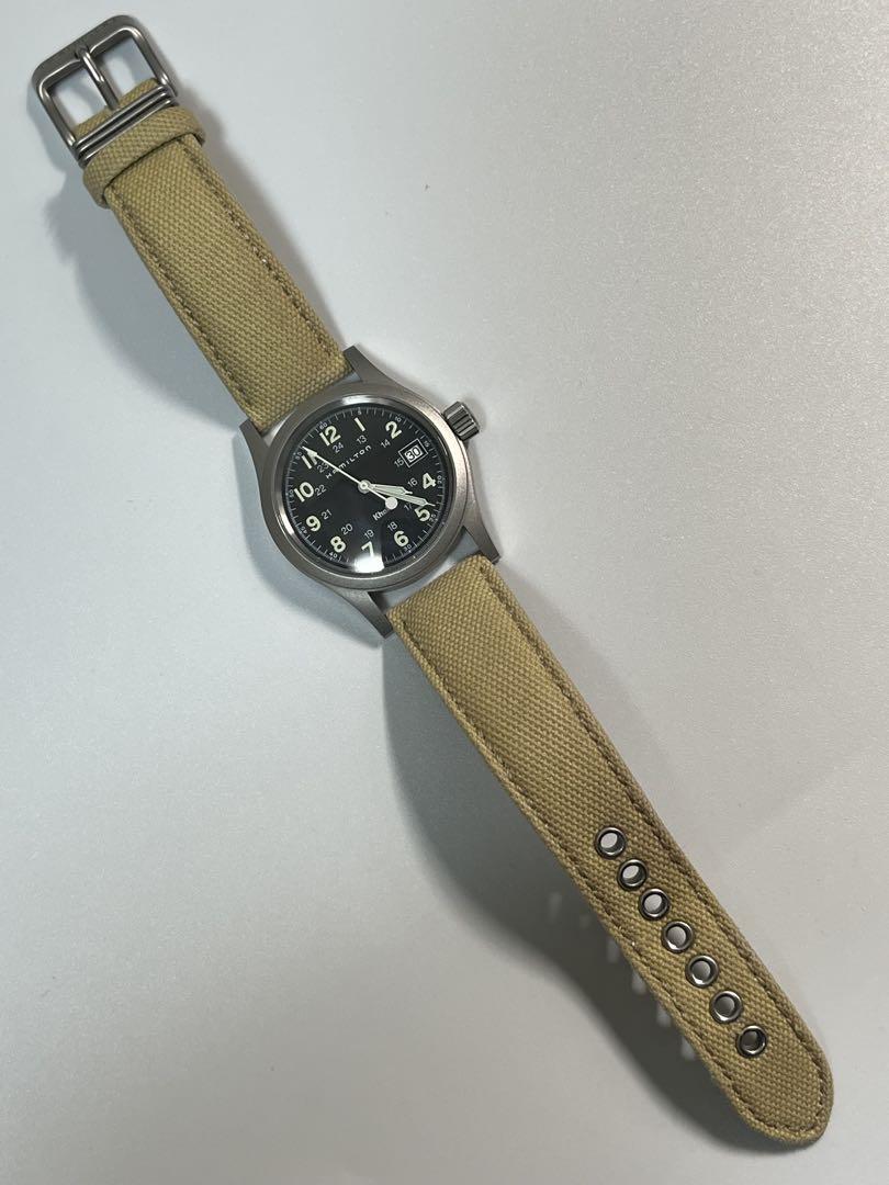【極美品】ハミルトン カーキ　Khaki 6359 替えベルト付き