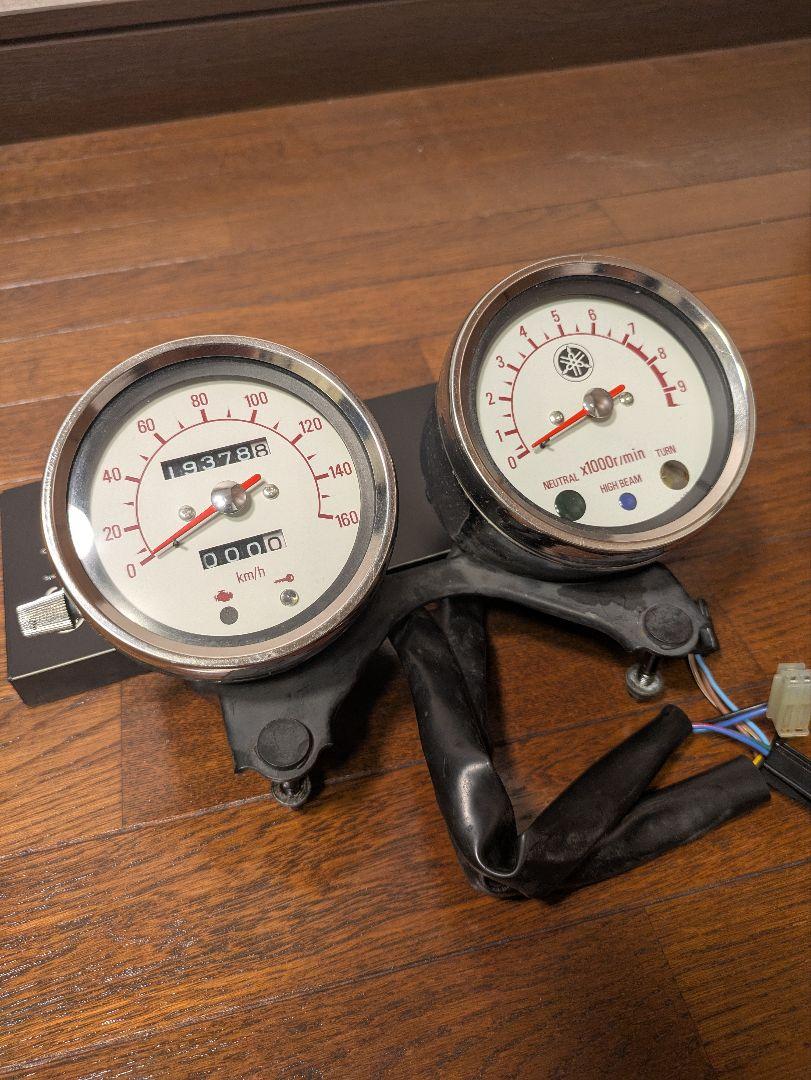 【美品】SR400 純正メーター 低走行 品薄希少品パーツ