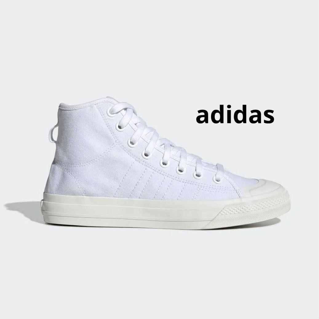 adidas ホワイト ハイカット スニーカー