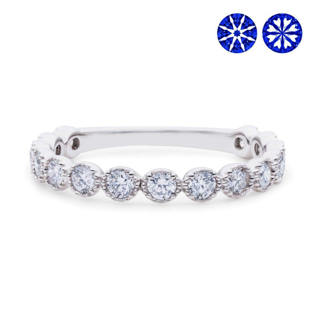 10号 プラチナ ダイヤモンド 0.6ct H C エタニティリング 指輪