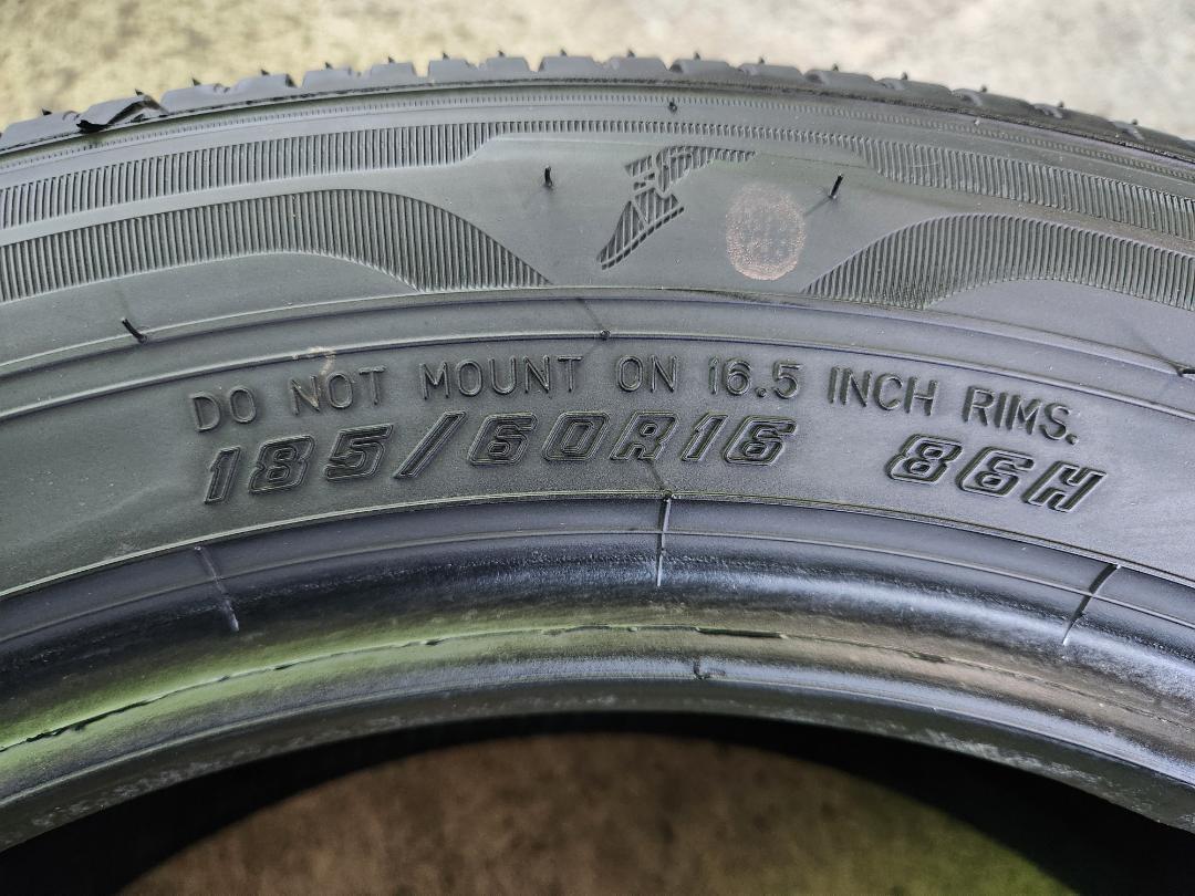 送料込☆2022年製 グッドイヤー タイヤ 185/60R16 日本製☆4本