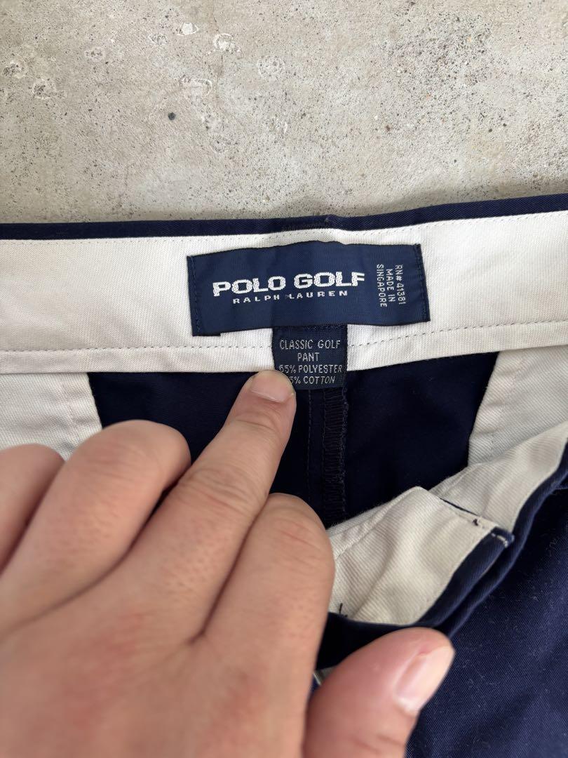 美中古品　POLO GOLF クラシックゴルフパンツ 34ネイビー