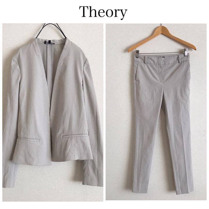 セオリー ノーカラージャケット セットアップ スーツ