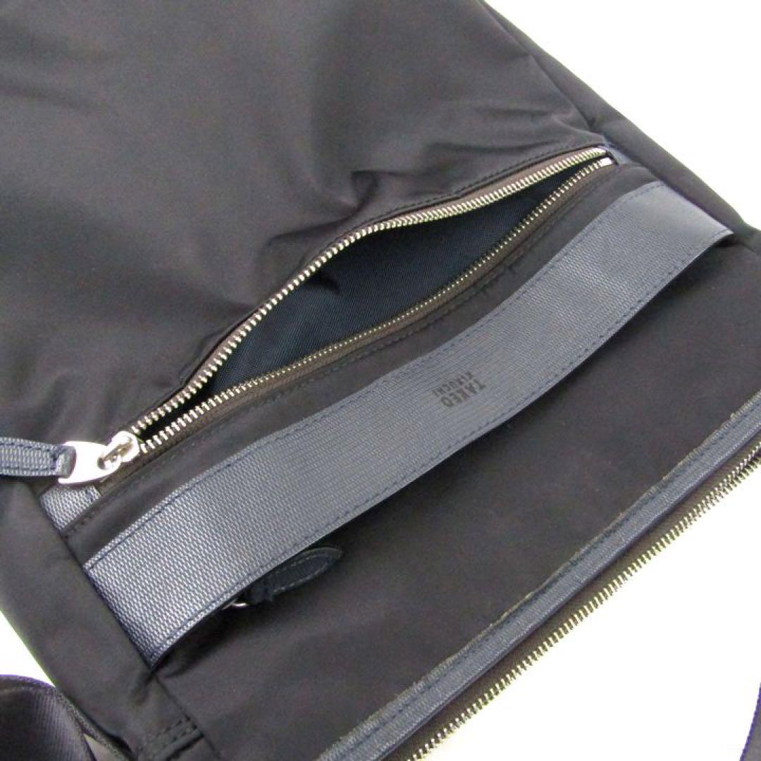 美品✨タケオキクチ ショルダーバッグ ブラック 縦型 肩掛け A4 日本製 黒