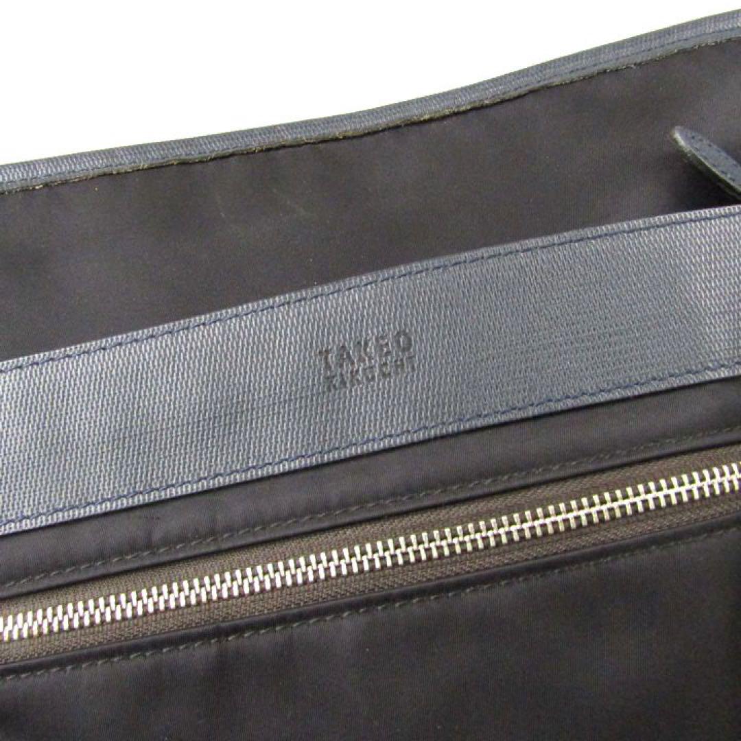 美品✨タケオキクチ ショルダーバッグ ブラック 縦型 肩掛け A4 日本製 黒