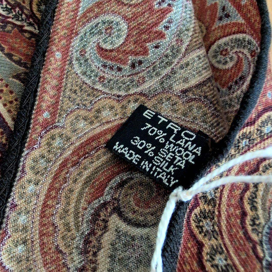 ETRO　エトロ　スカーフ　ウール/シルク　未使用品