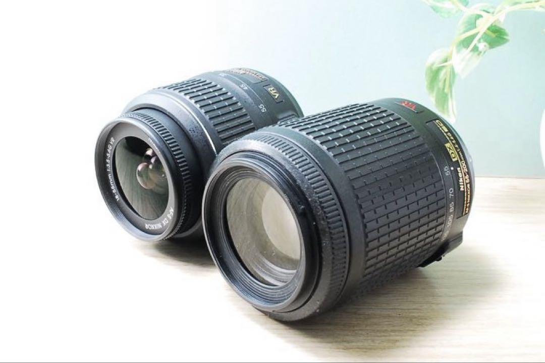 お買い得⭐️動作品⭐️Nikon D5000⭐️ニコン⭐️ダブルレンズ⭐️一眼レフ
