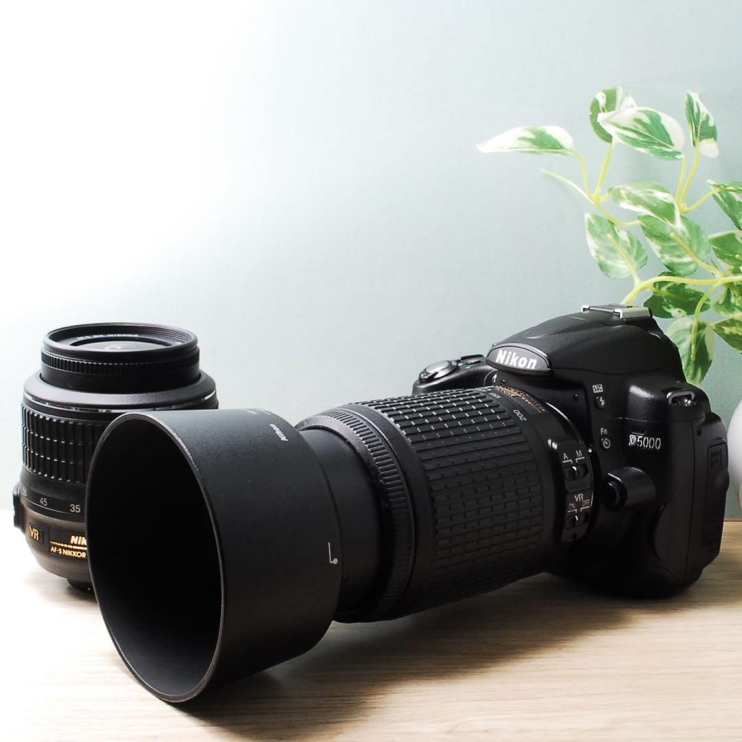 お買い得⭐️動作品⭐️Nikon D5000⭐️ニコン⭐️ダブルレンズ⭐️一眼レフ