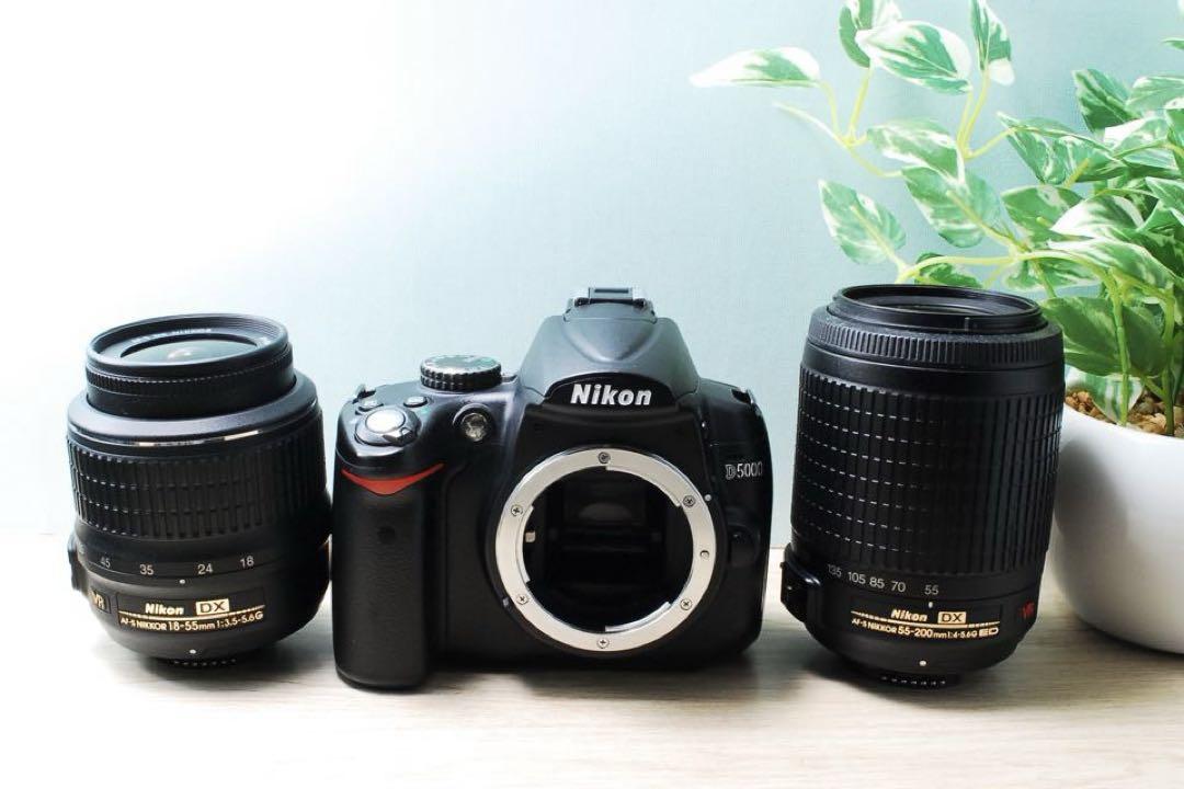 お買い得⭐️動作品⭐️Nikon D5000⭐️ニコン⭐️ダブルレンズ⭐️一眼レフ