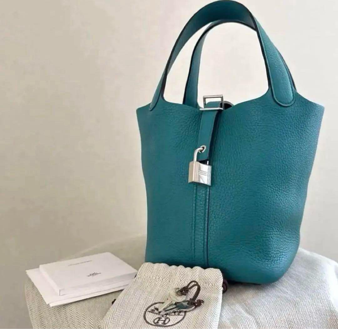 【美品】HERMES ピコタンロック PM ターコイズ