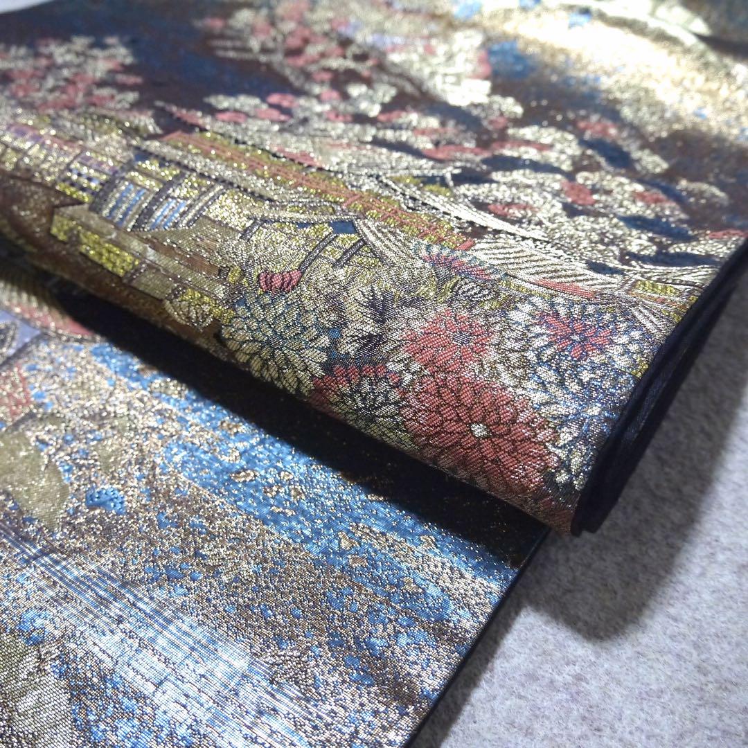 早い者勝ち❣️中古正絹袋帯 No.800