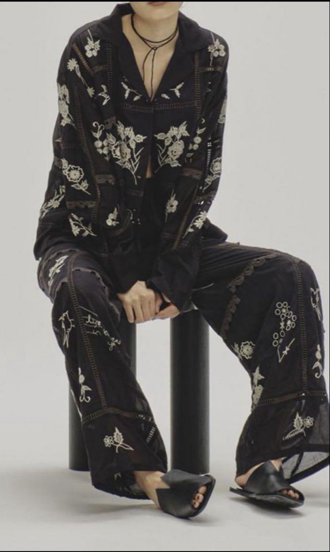 TODAYFUL EmbroideryPatchworkPants 刺繍パンツ