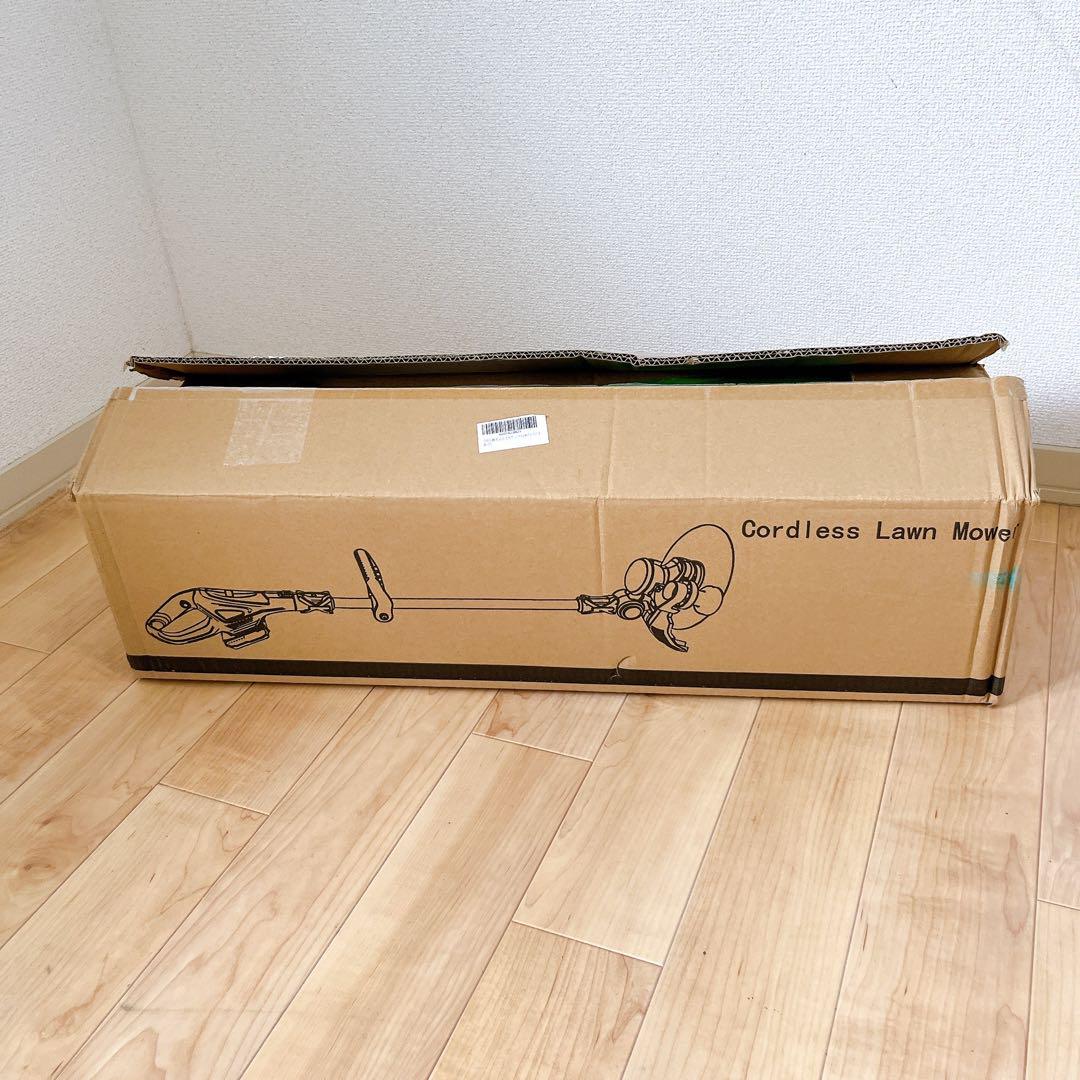 草刈り機⭐️充電式 ブラシレス 折り畳み バッテリー2本 60dB 軽量❣️青