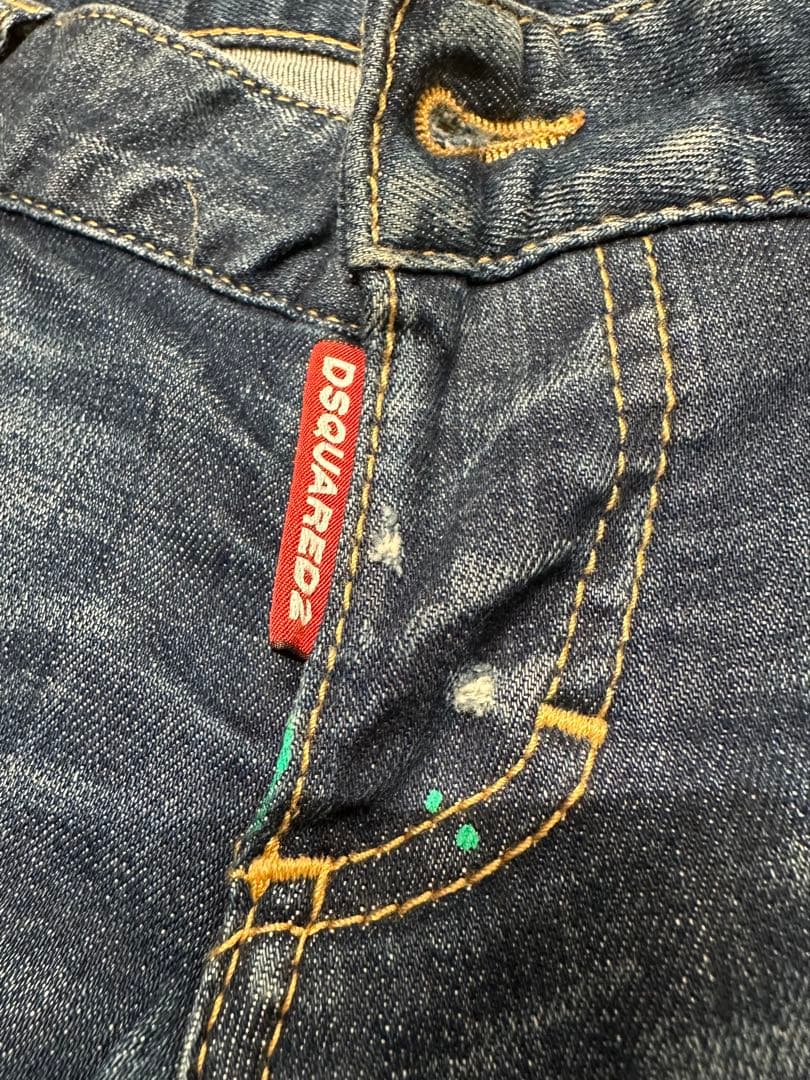 DSQUARED2 ダメージ加工デニムパンツXS(SS)・DSQUARED２