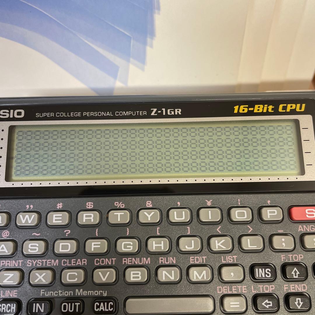 CASIO Z-1GR ポケコンRAM 256KB 元箱、説明書付き CASIO Z-1GR ポケコンRAM 256KB 元箱、説明書付き