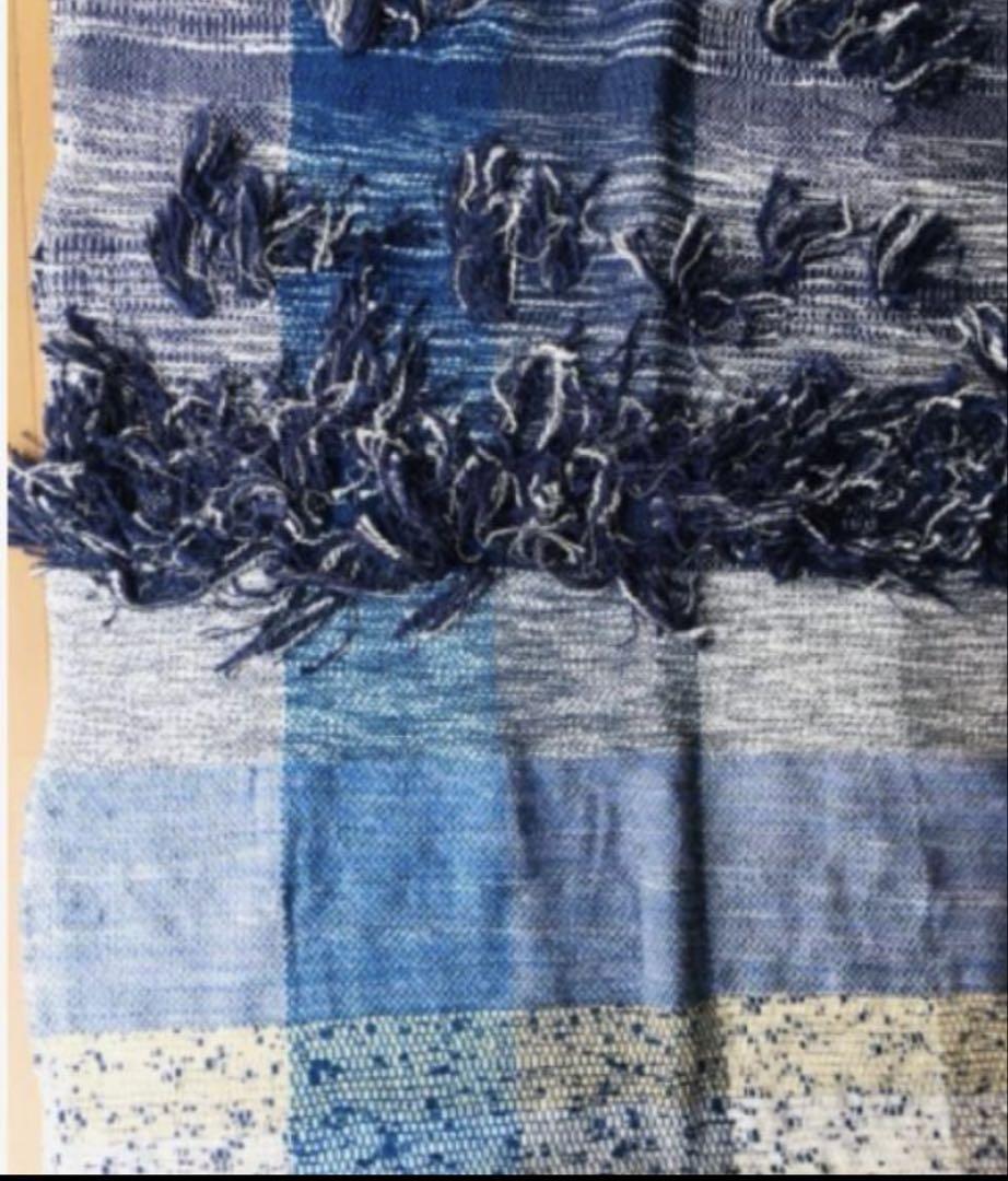 セール☆【Anthropologie】ブルーのきれいな ブランケット