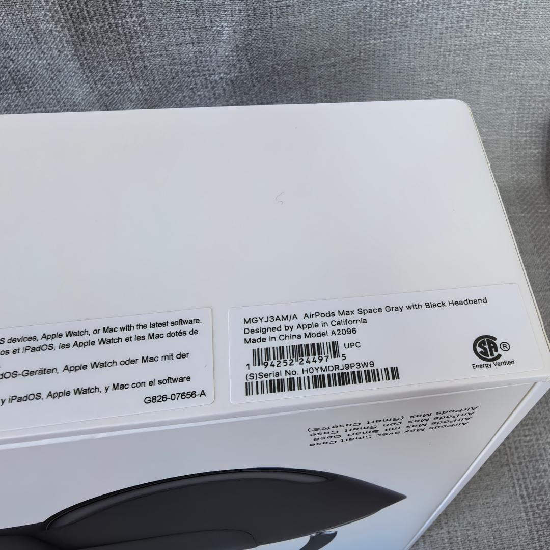 美品 AirPods max ヘッドホン スペースグレイ