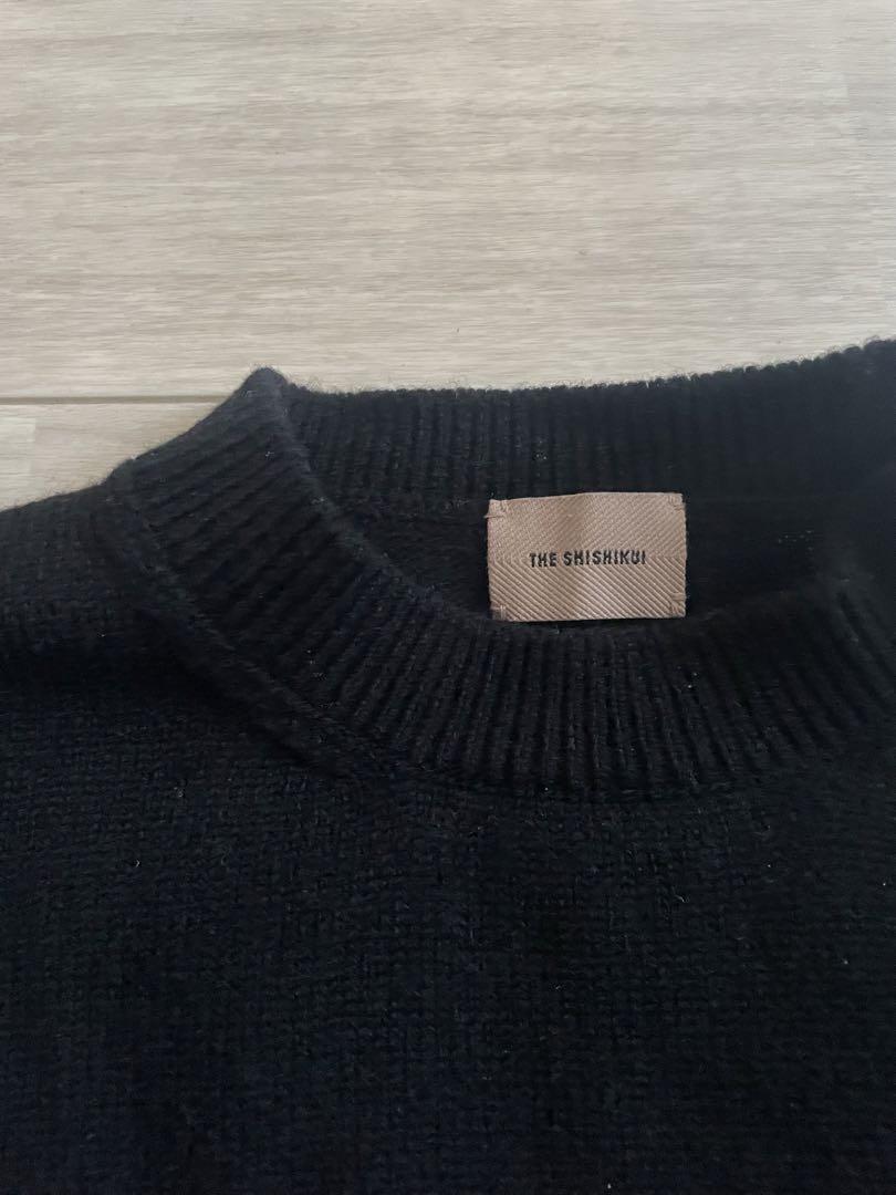 the shishikui シシクイ クルーネックニット COLOR KNIT
