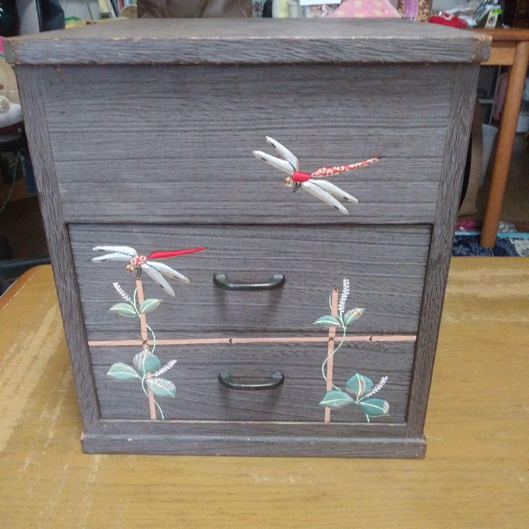 会津塗り? 踏台 小物入れ 画像1