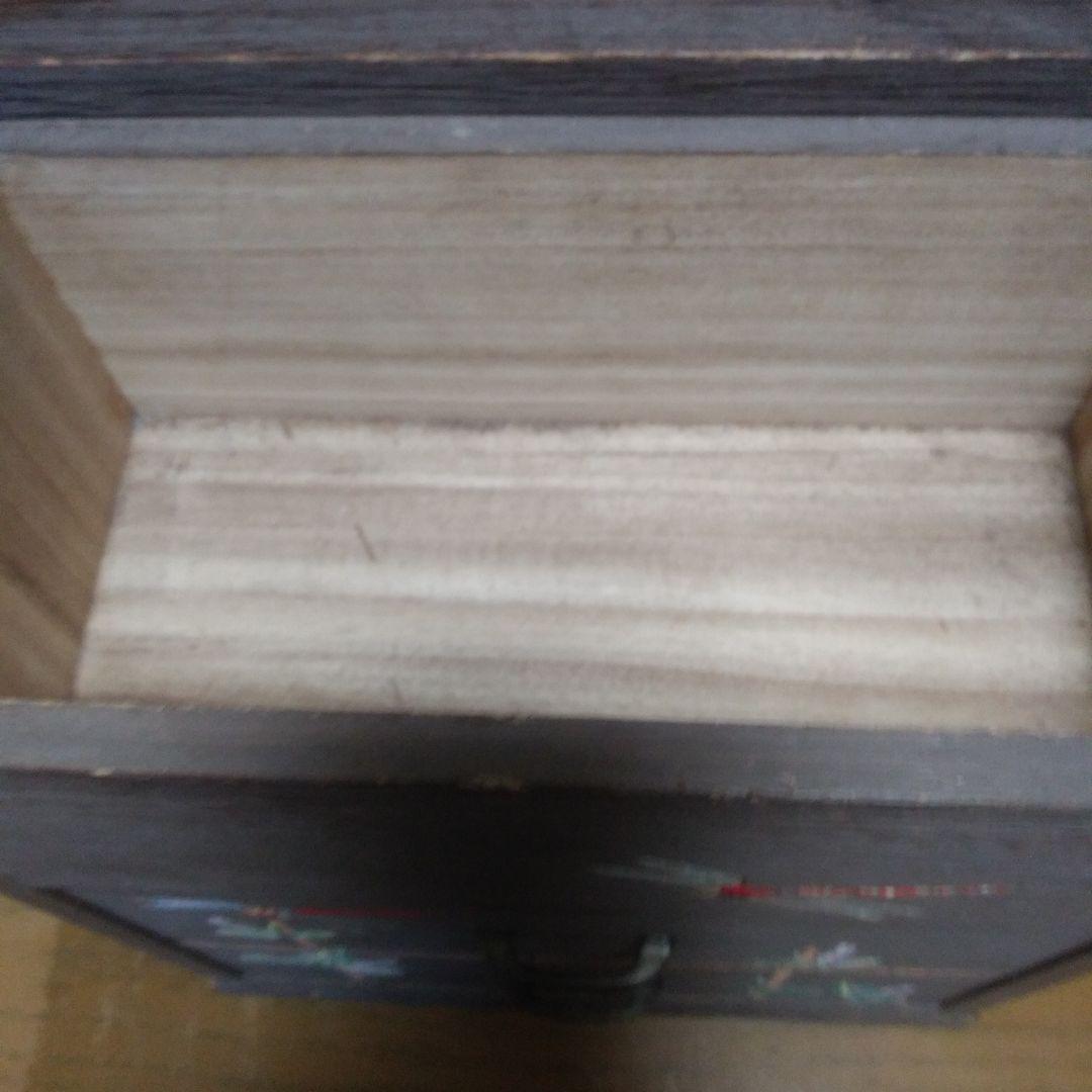 会津塗り? 踏台 小物入れ 画像8