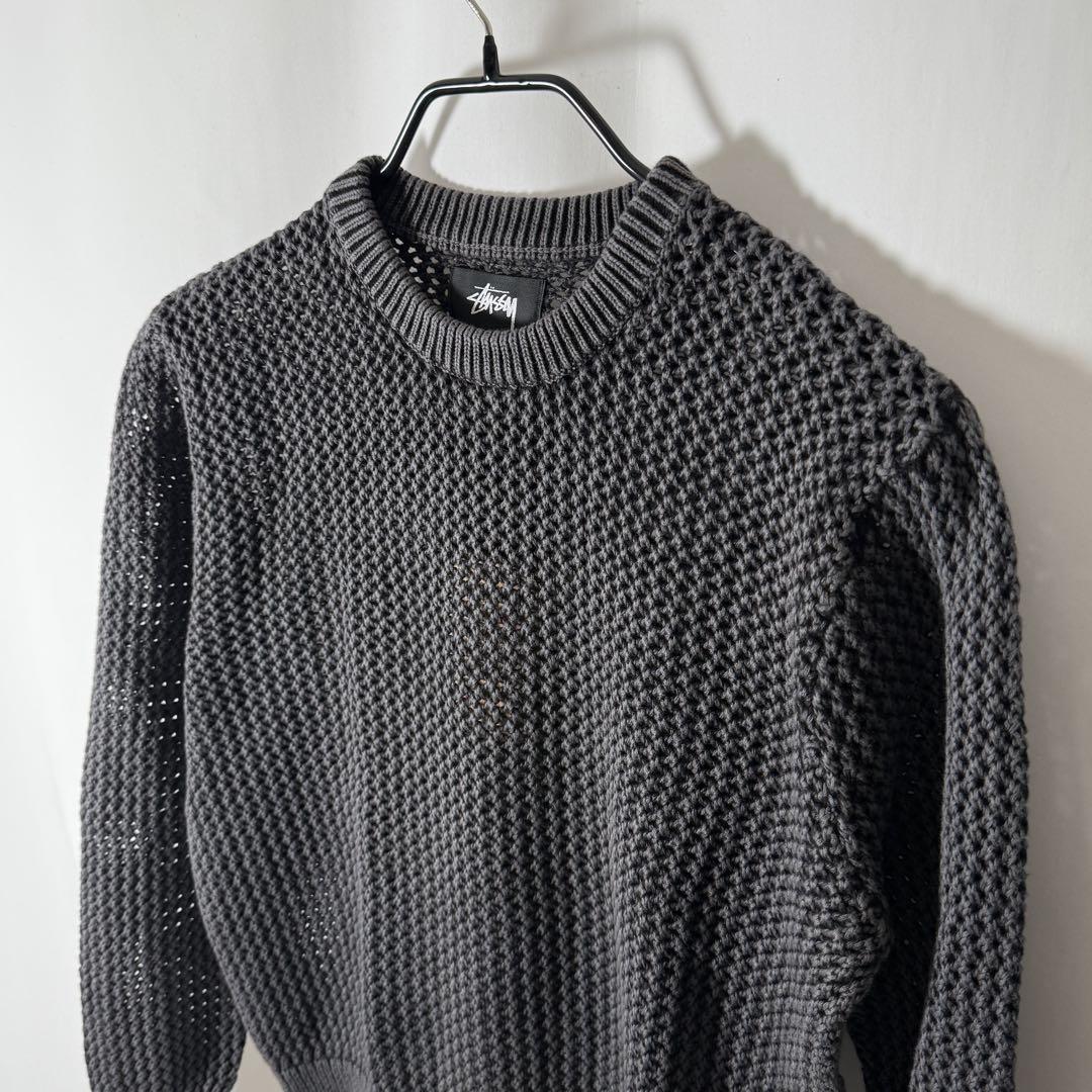 【定価3.1万】Stussy Pigment Dyed Sweater ブラック