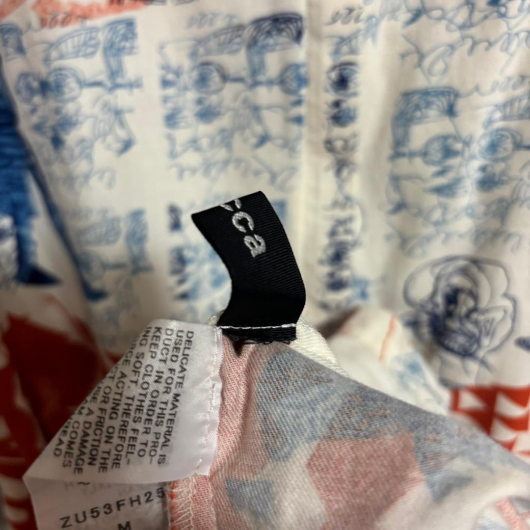 総柄ノースリーブワンピース