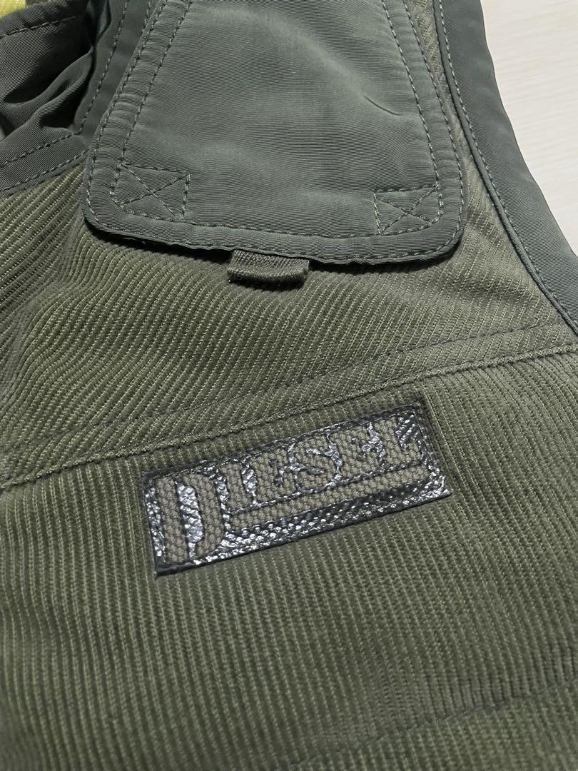 ジャケット・アウター DIESEL Corduroy Sidezip Puffer Vest